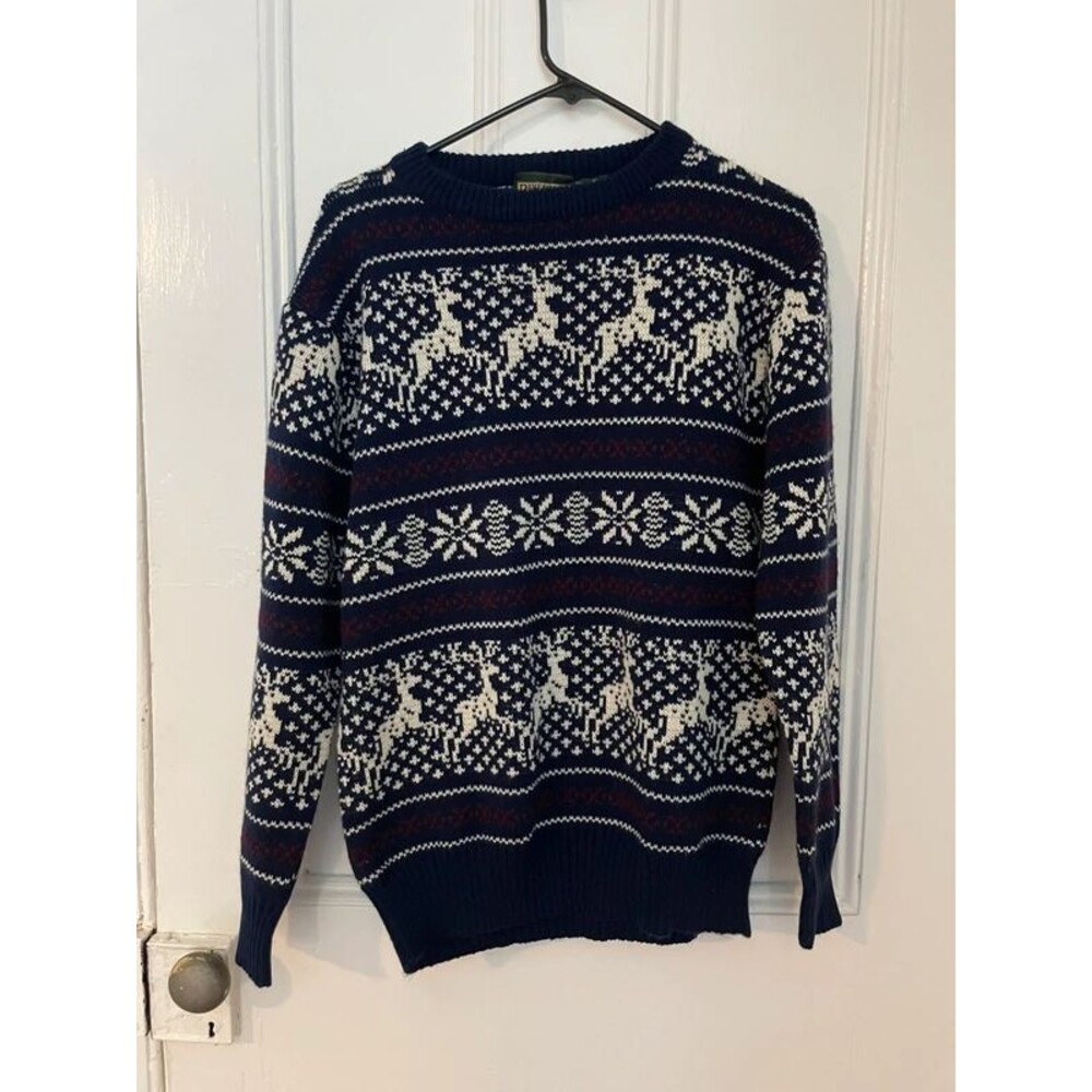 Pinegrove Fair Isle Reindeer Knit Sweater Medium